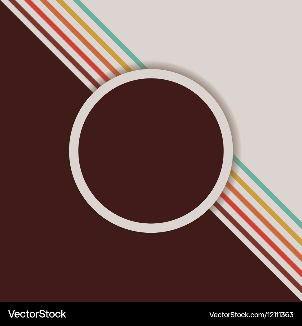 Retro background with label design vector image