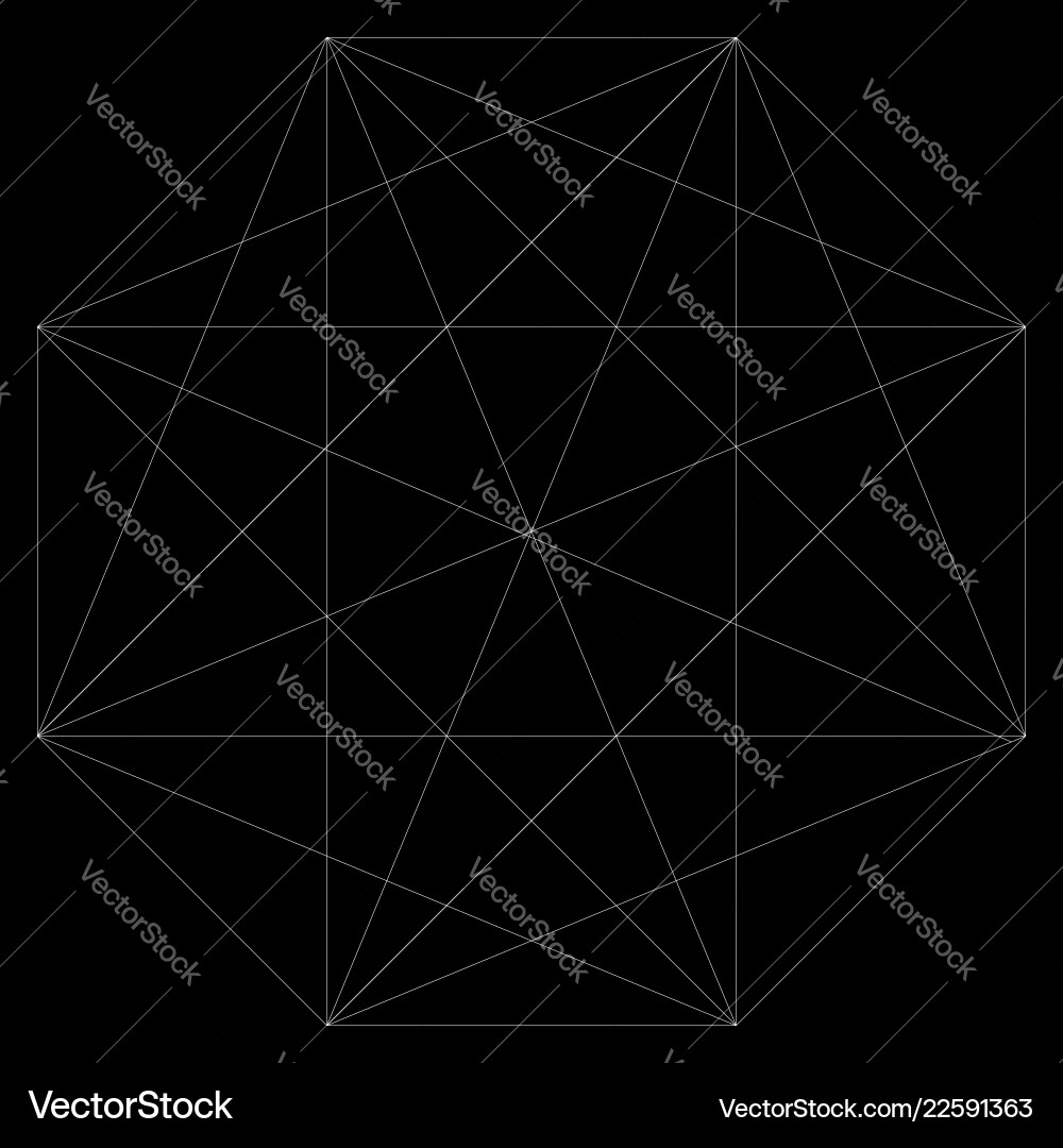 Segmented element with grid geometrical shape Segmented element with grid geometrical shape vector image