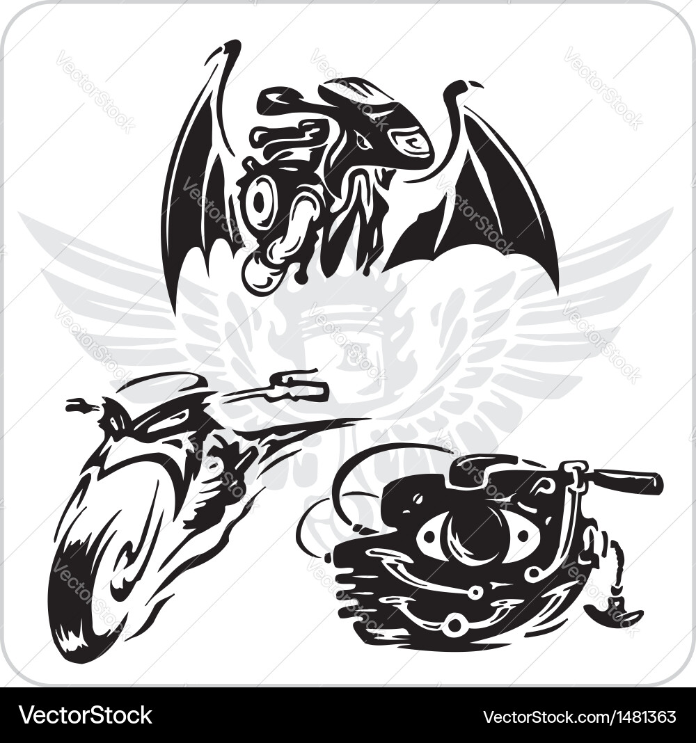 Set - bike symbol Vector Image