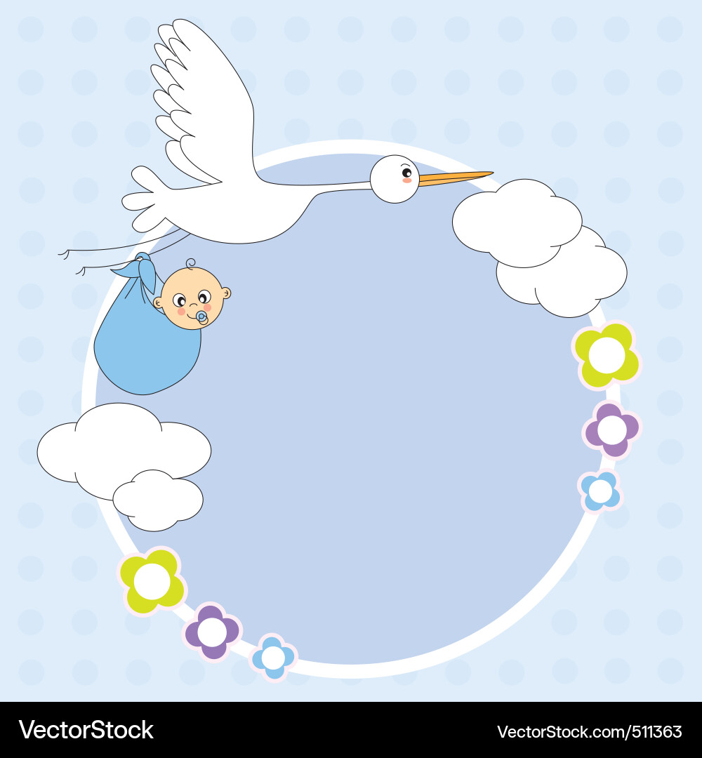 Stork framework Royalty Free Vector Image - VectorStock
