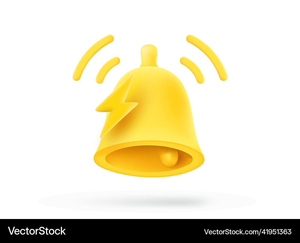Web message notification icon 3d isolated on white Vector Image