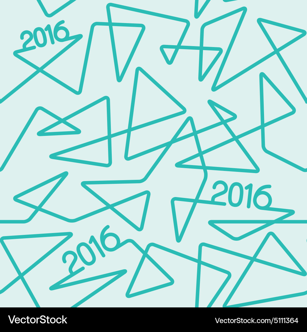 2016 year linear pattern Vector Image