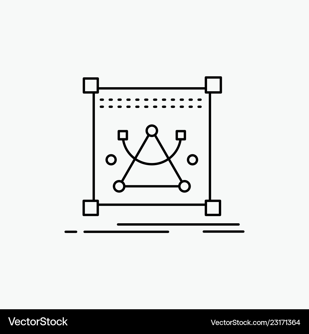 3d edit editing object resize line icon isolated vector image