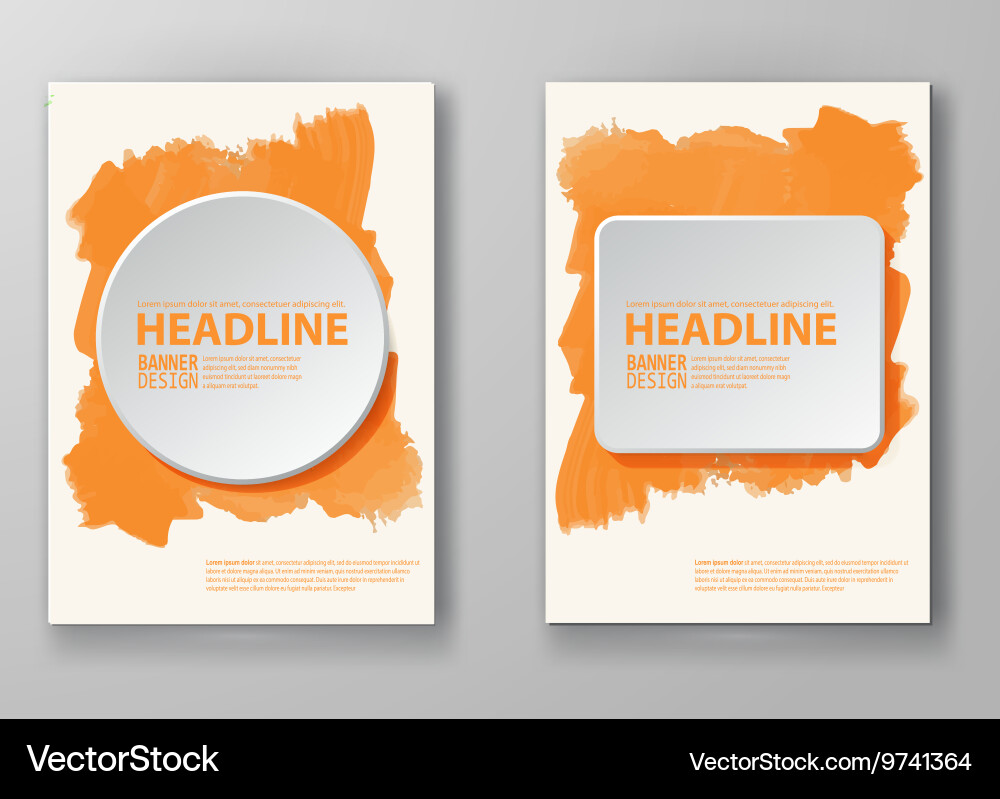Abstract background with watercolor element vector image