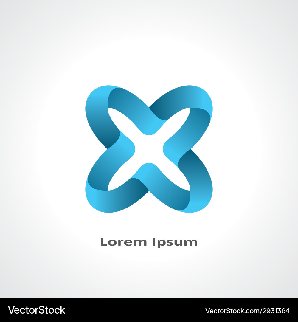 Abstract Infinity Loop Symbol vector image