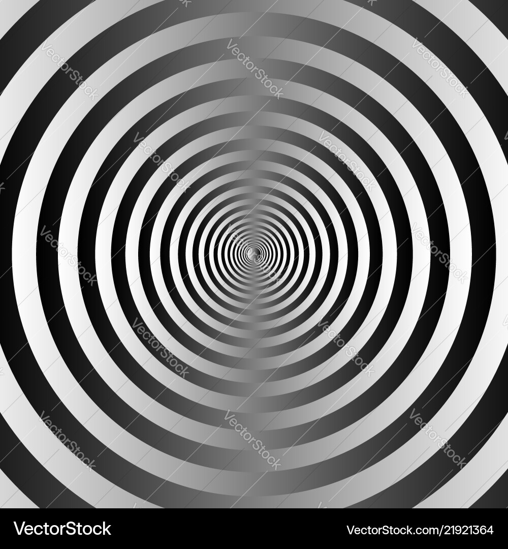 Concentric Circles - Abstract Depth vector image