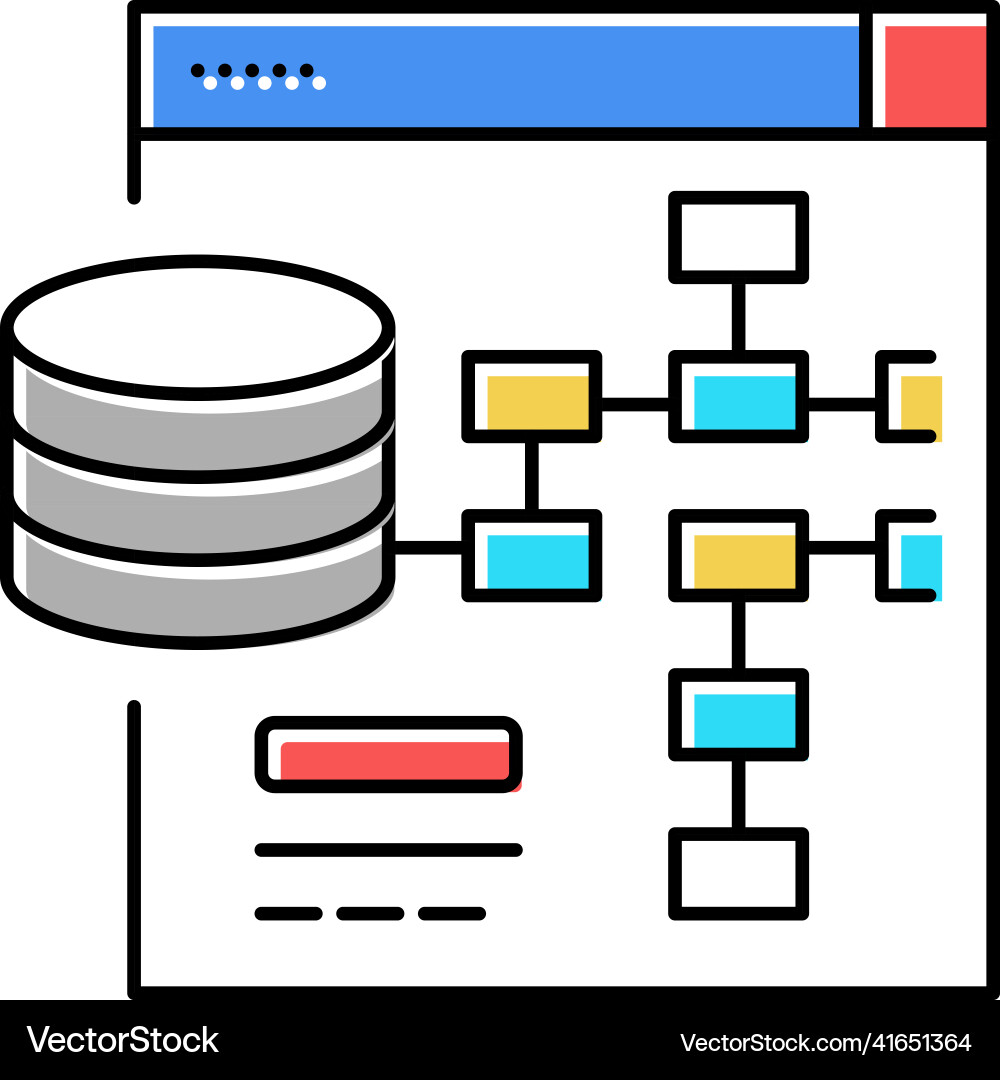 Digital processing color icon Digital processing color icon vector image