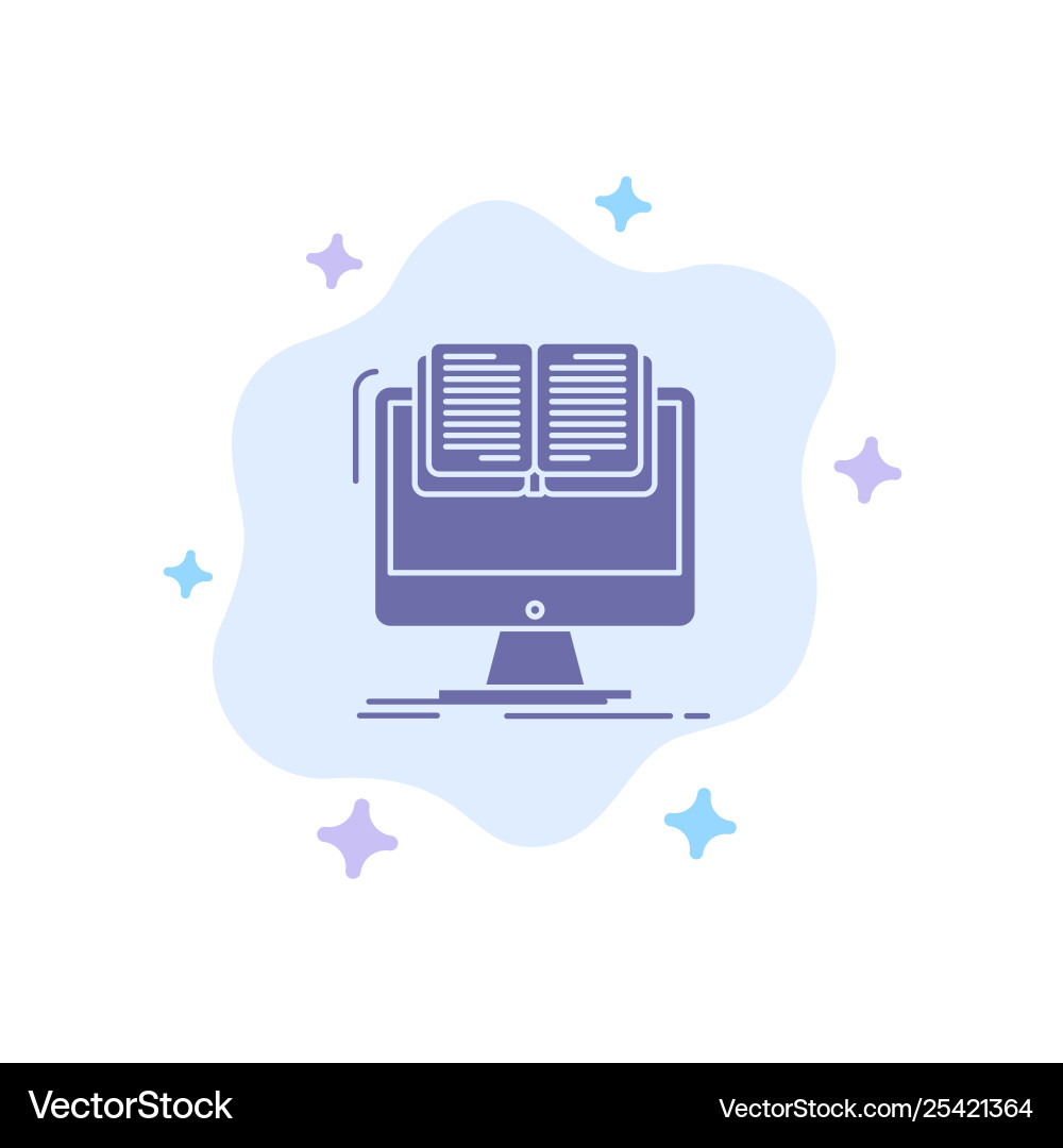 Document file computer cv book blue icon Document file computer cv book blue icon vector image