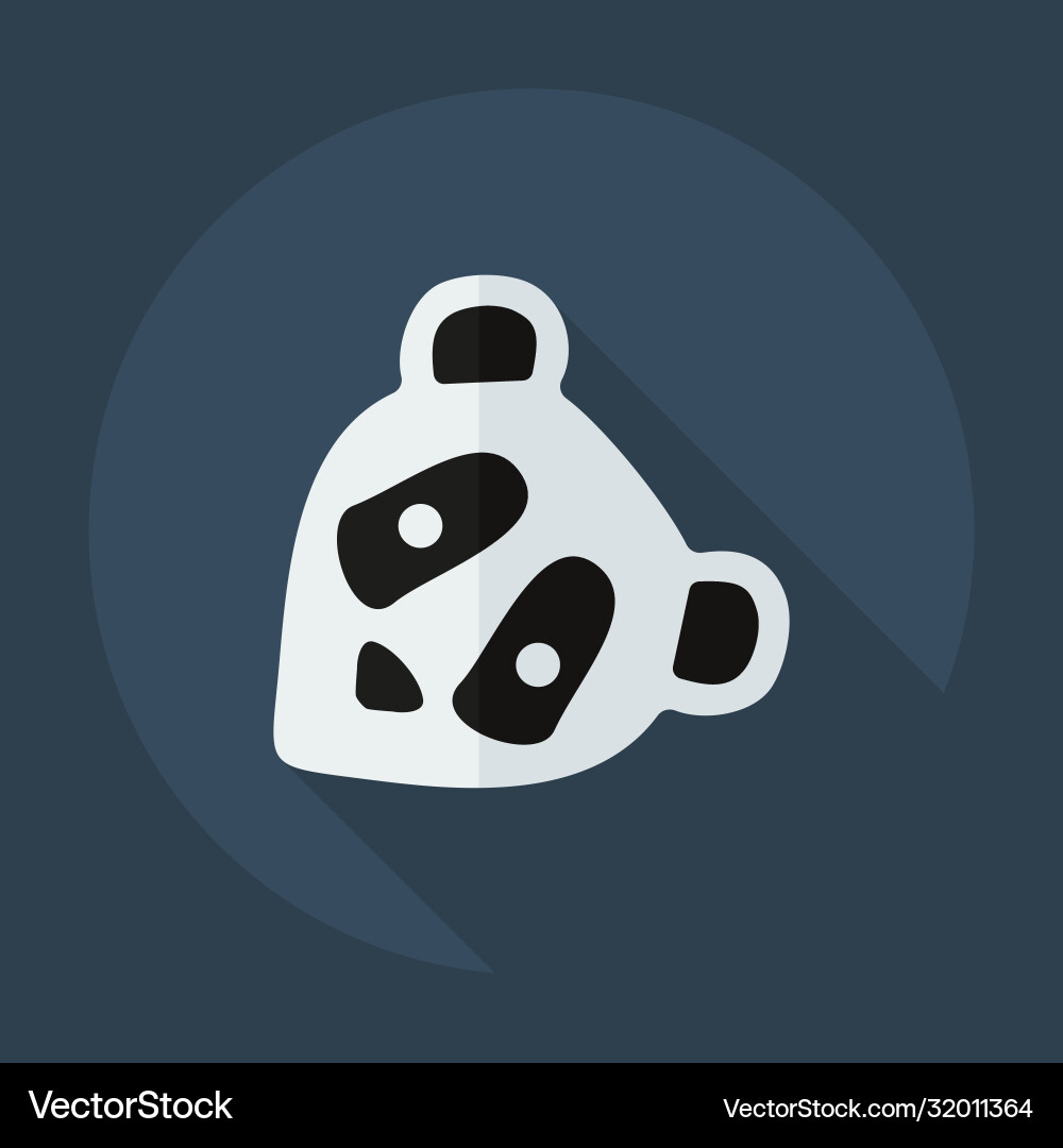 Flat modern design with shadow icons pandas Flat modern design with shadow icons pandas vector image