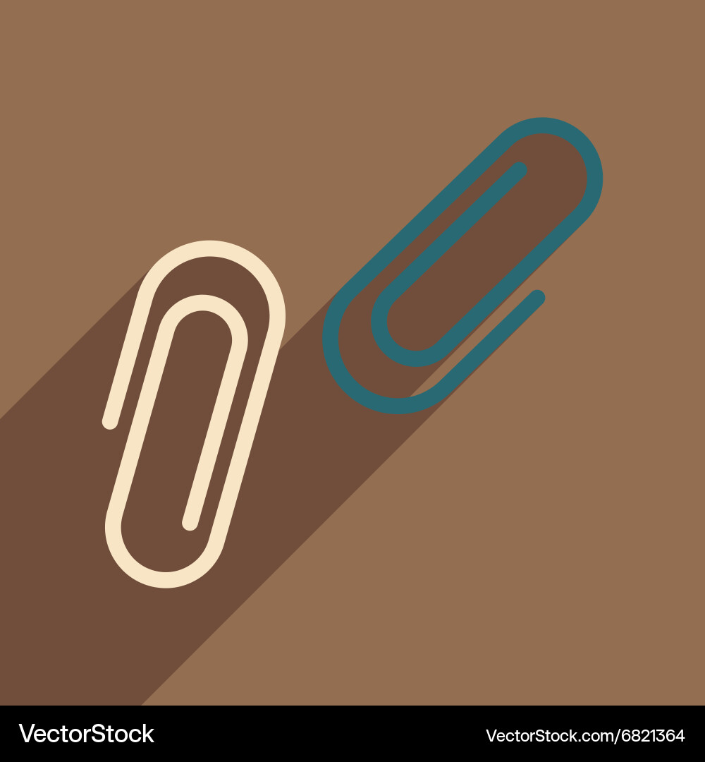 Flat with shadow icon and mobile application clips vector image