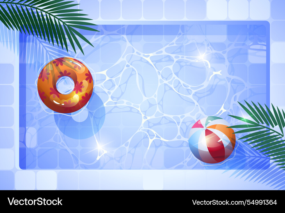 Gradient swimming pool background Vector Image