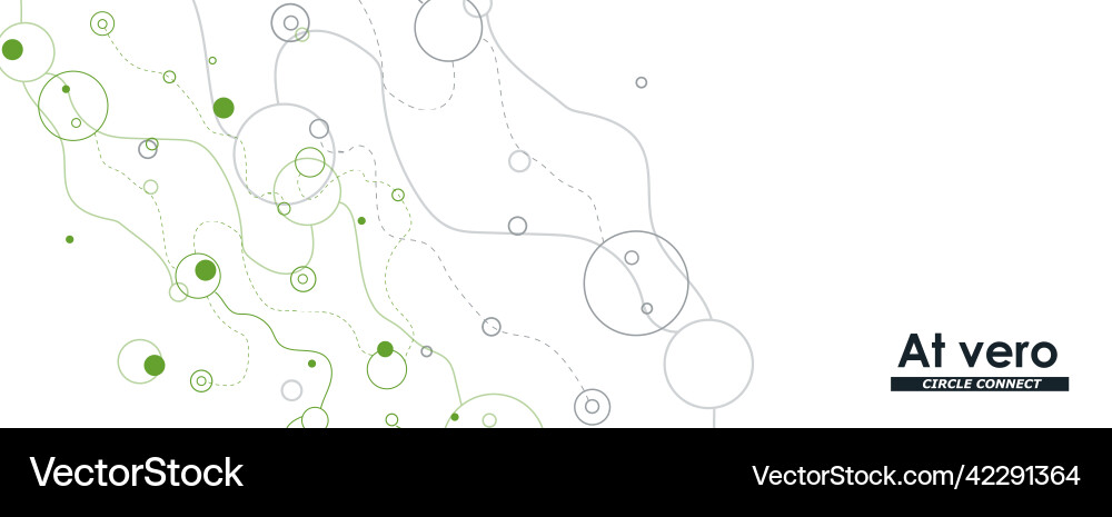 Horizontal banner with dynamic waves and dots Horizontal banner with dynamic waves and dots vector image