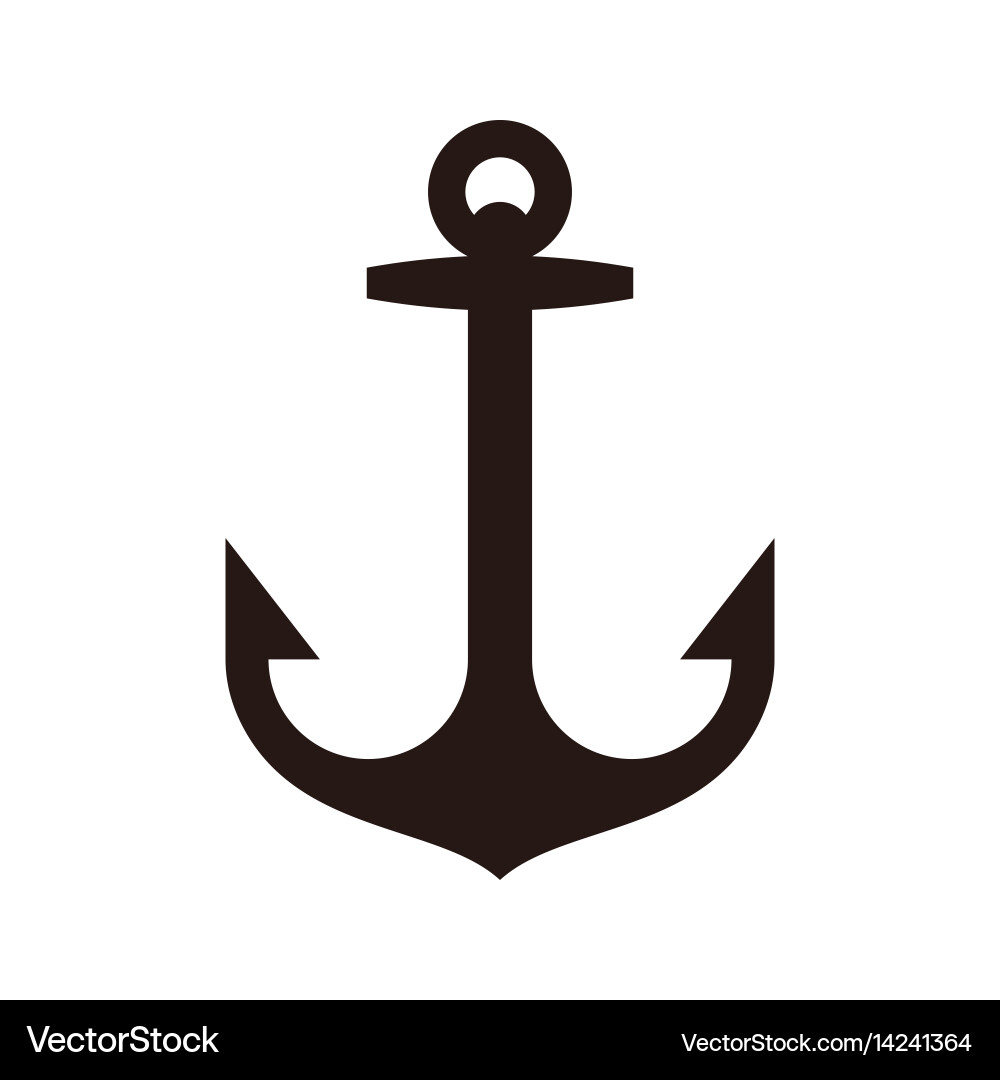 Isoliertes Ankersymbol Vektorbild