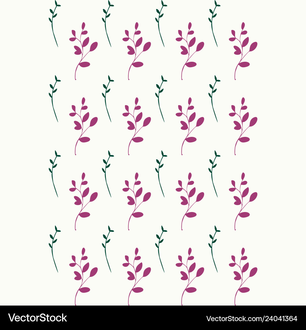 Leaves pattern endless background seamless Vector Image