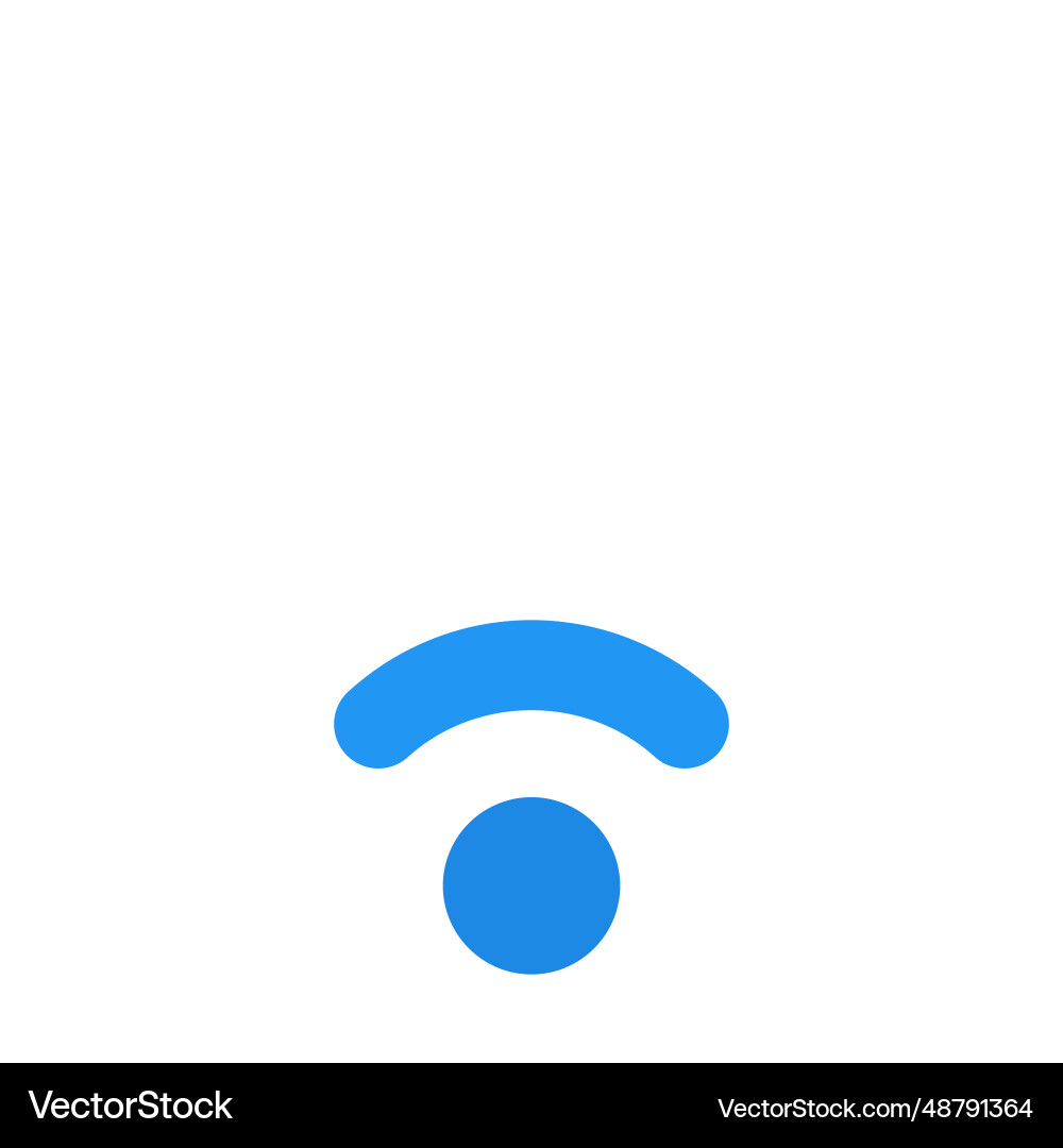 Low signal indication in internet device Vector Image