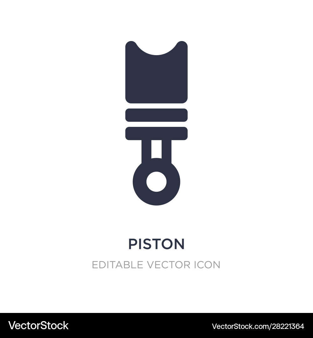 Piston icon on white background simple element Piston icon on white background simple element vector image