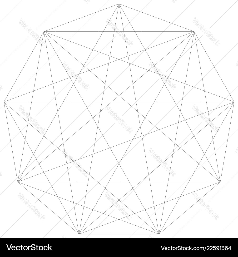 Segmented element with grid geometrical shape Segmented element with grid geometrical shape vector image