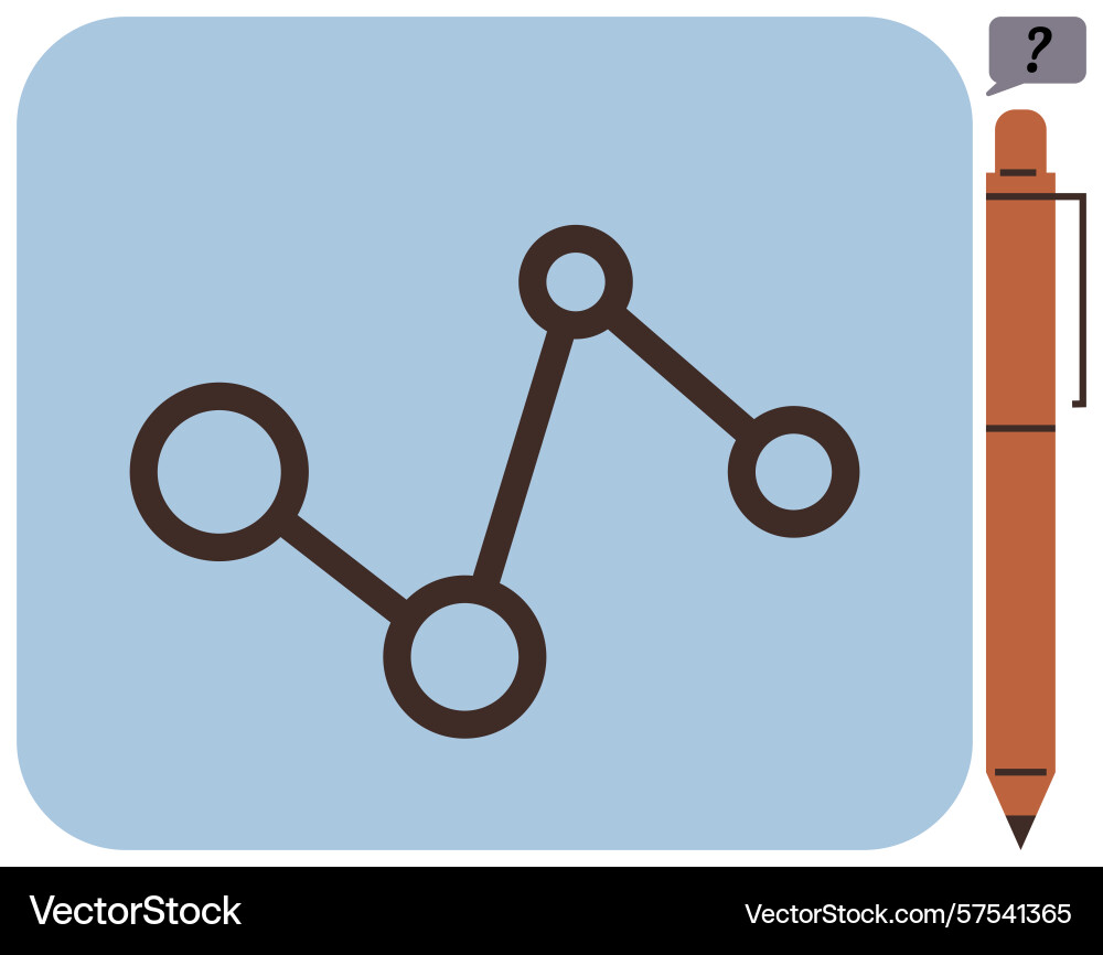 Data analytics concept with connected nodes Data analytics concept with connected nodes vector image