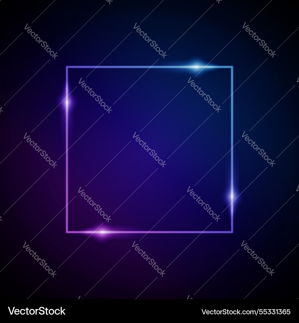 Glow frame Glow frame vector image