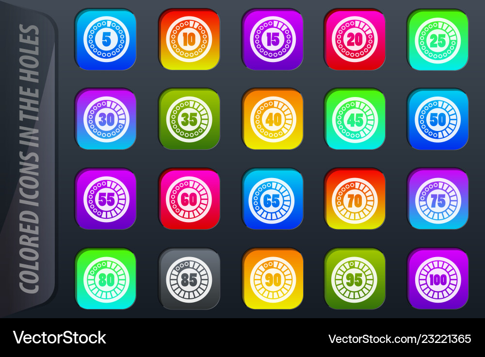 Loader Timer Icons - Progress & Loading vector image