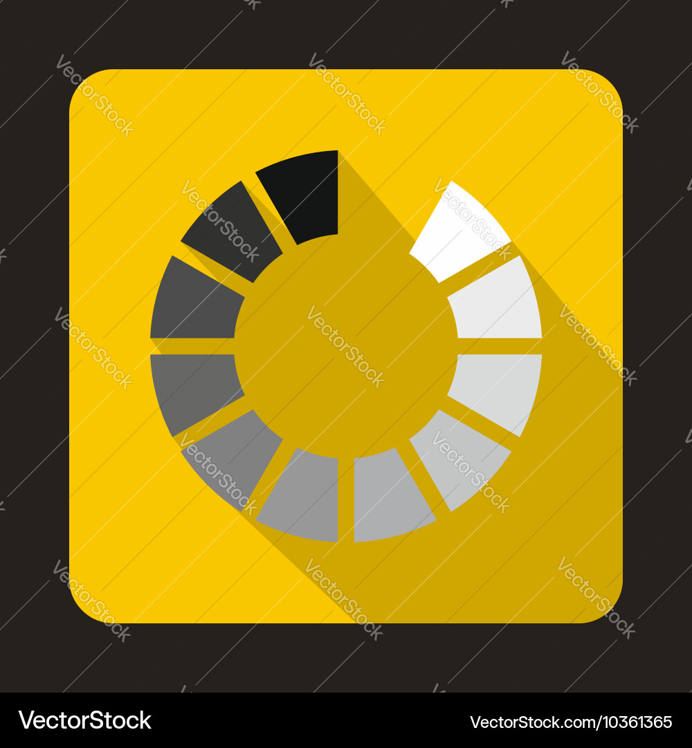 Loading circle icon flat style vector image