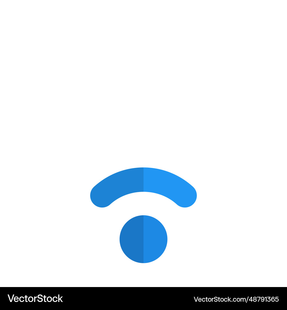 Low signal indication in internet device Vector Image