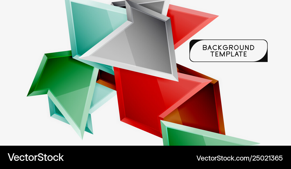 Minimal geometrical triangles with 3d effect Minimal geometrical triangles with 3d effect vector image