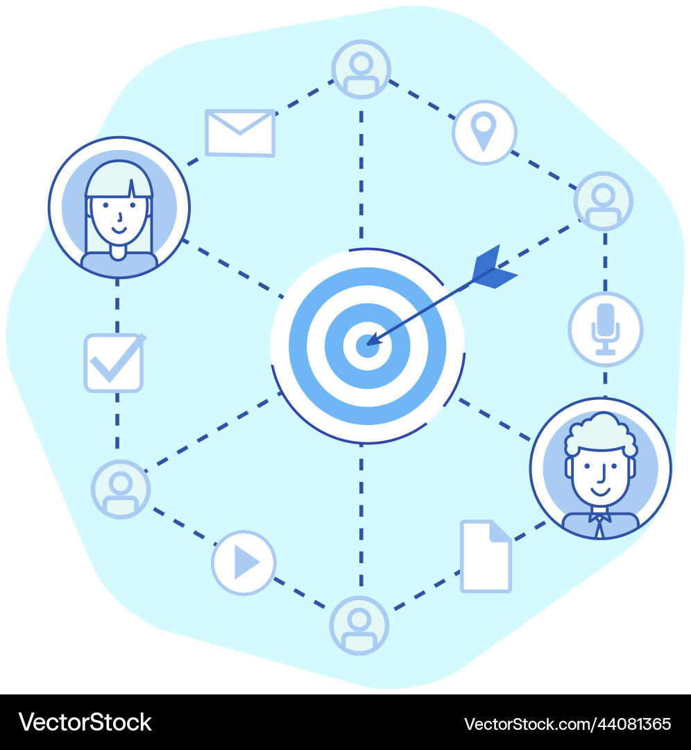 Mobile virtual chat message notifications Mobile virtual chat message notifications vector image