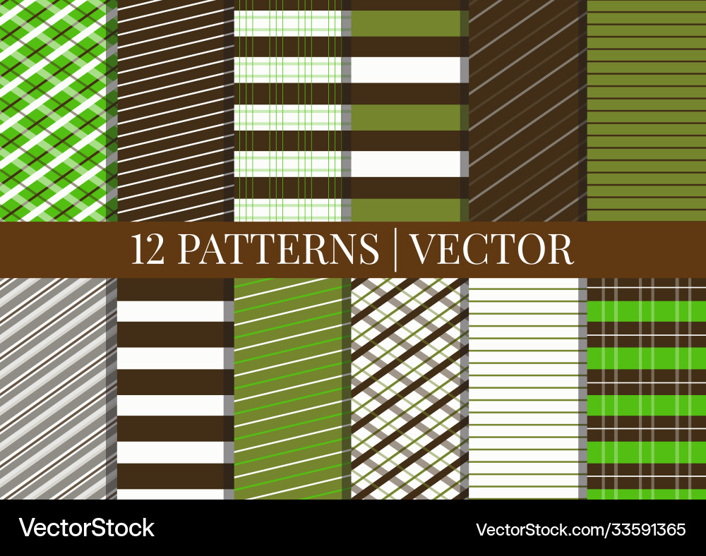 Patterns set fabric textures pattern tile Vector Image