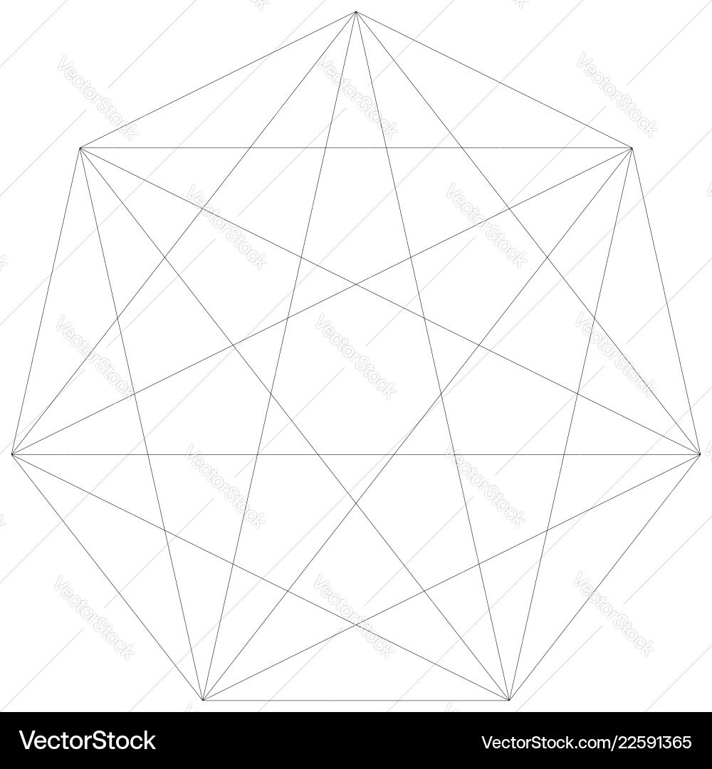 Segmented element with grid geometrical shape Segmented element with grid geometrical shape vector image