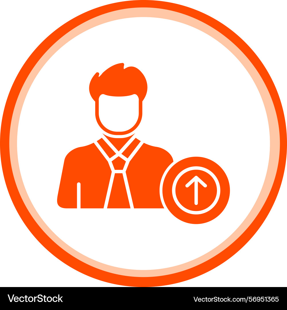 User upload icon vector image