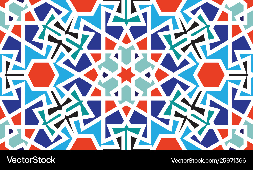 Abstract seamless pattern design with oriental Vector Image