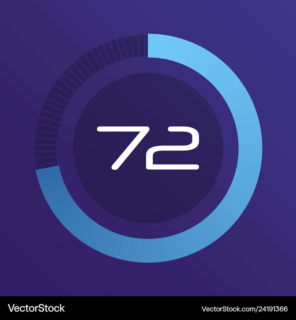 Circular interval timer Circular interval timer vector image