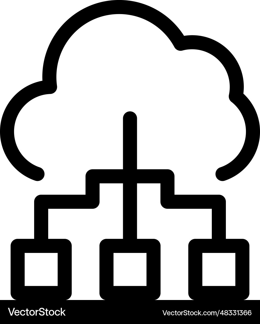 Cloud connection icon Vector Image