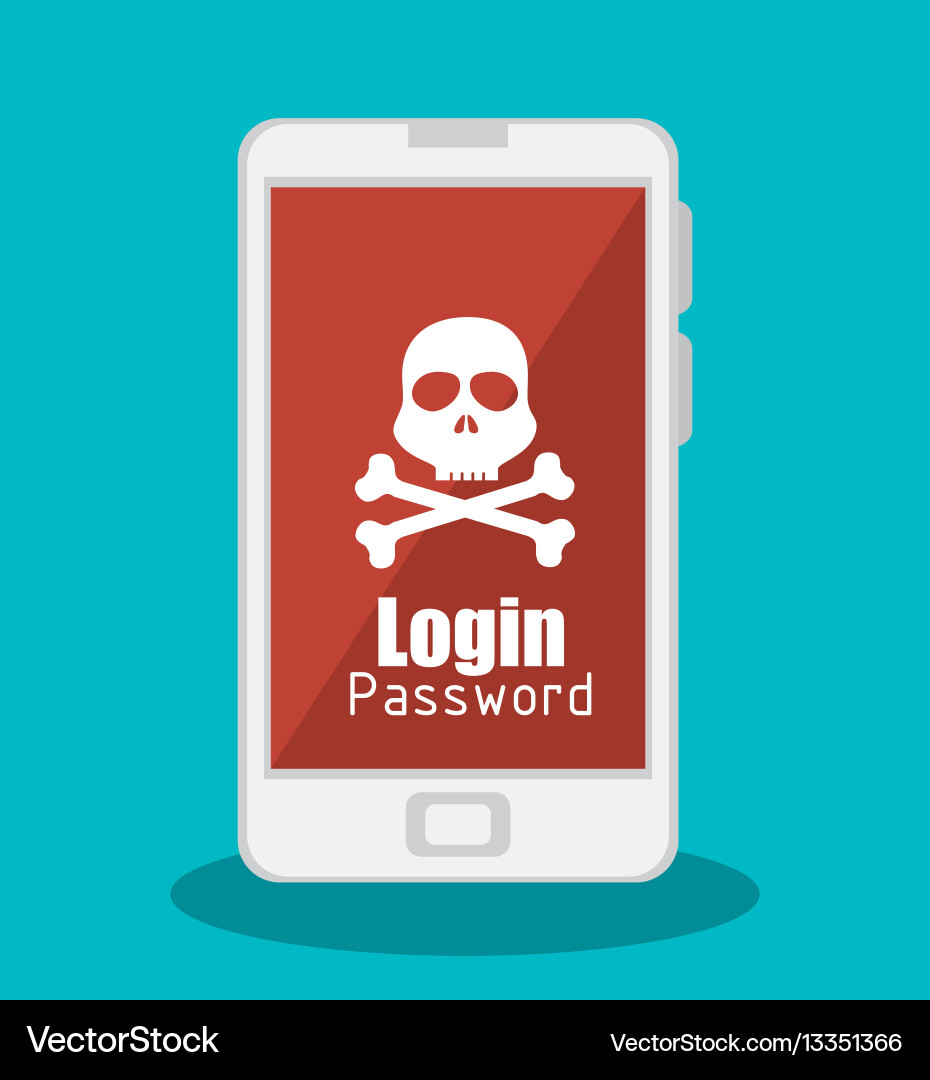 Hacking the system concept icons vector image