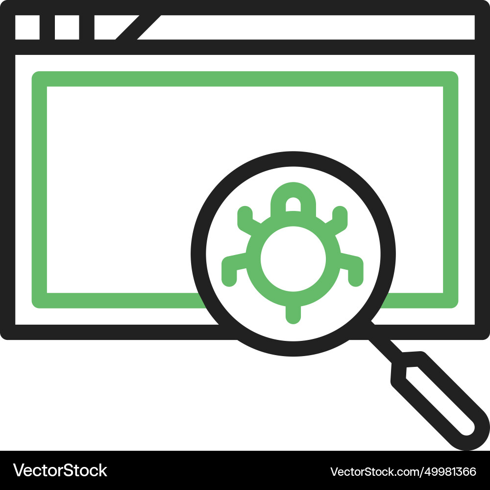 Insecure code icon image vector image