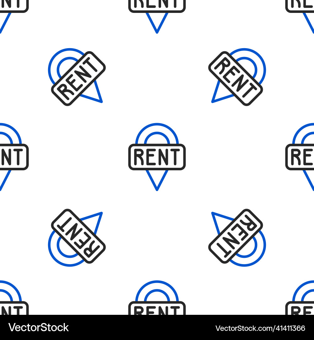 Line location key icon isolated seamless pattern vector image