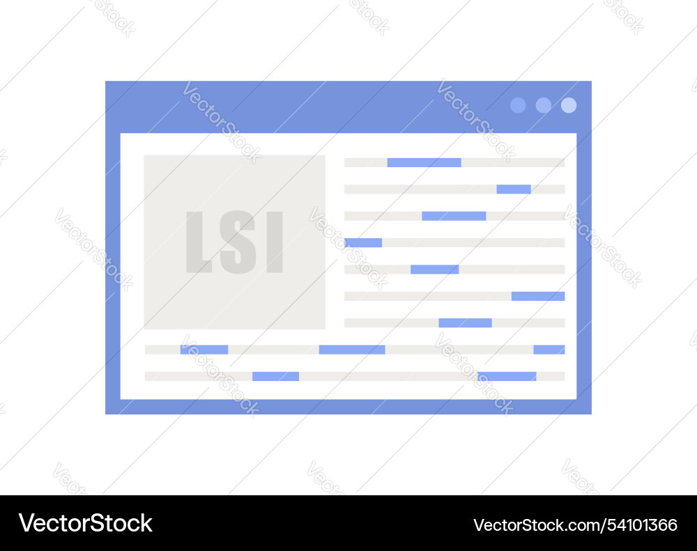 Lsi keyword service latent semantic indexing key Lsi keyword service latent semantic indexing key vector image