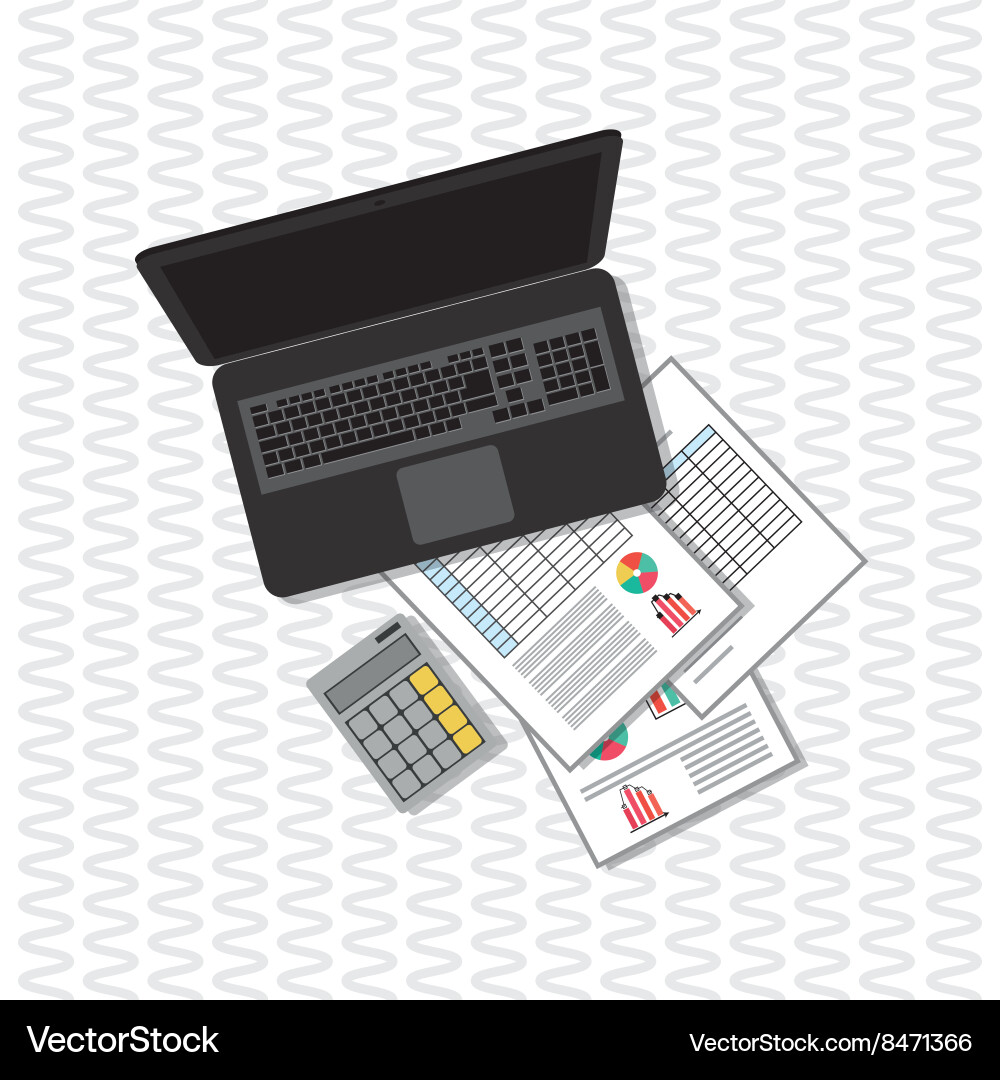 Responsive web and infographic vector image