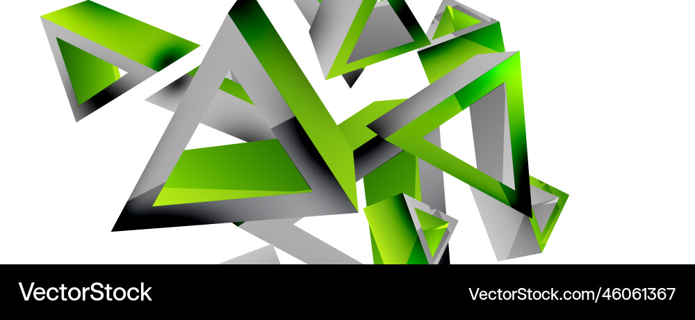 3d triangle abstract background basic shape 3d triangle abstract background basic shape vector image