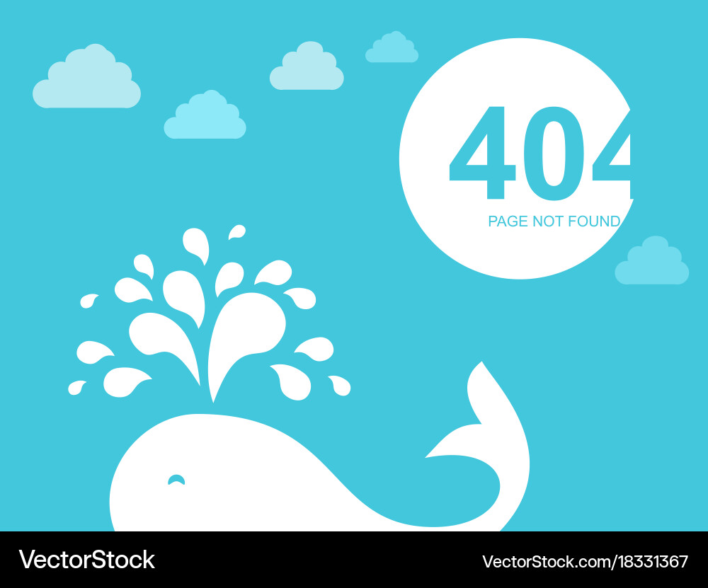 404 error page for website Vector Image