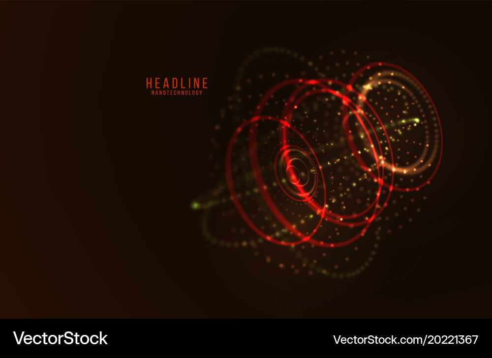 Abstract futuristic hud 3d object Vector Image