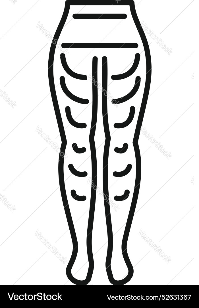 Compression stocking for varicose veins treatment Compression stocking for varicose veins treatment vector image