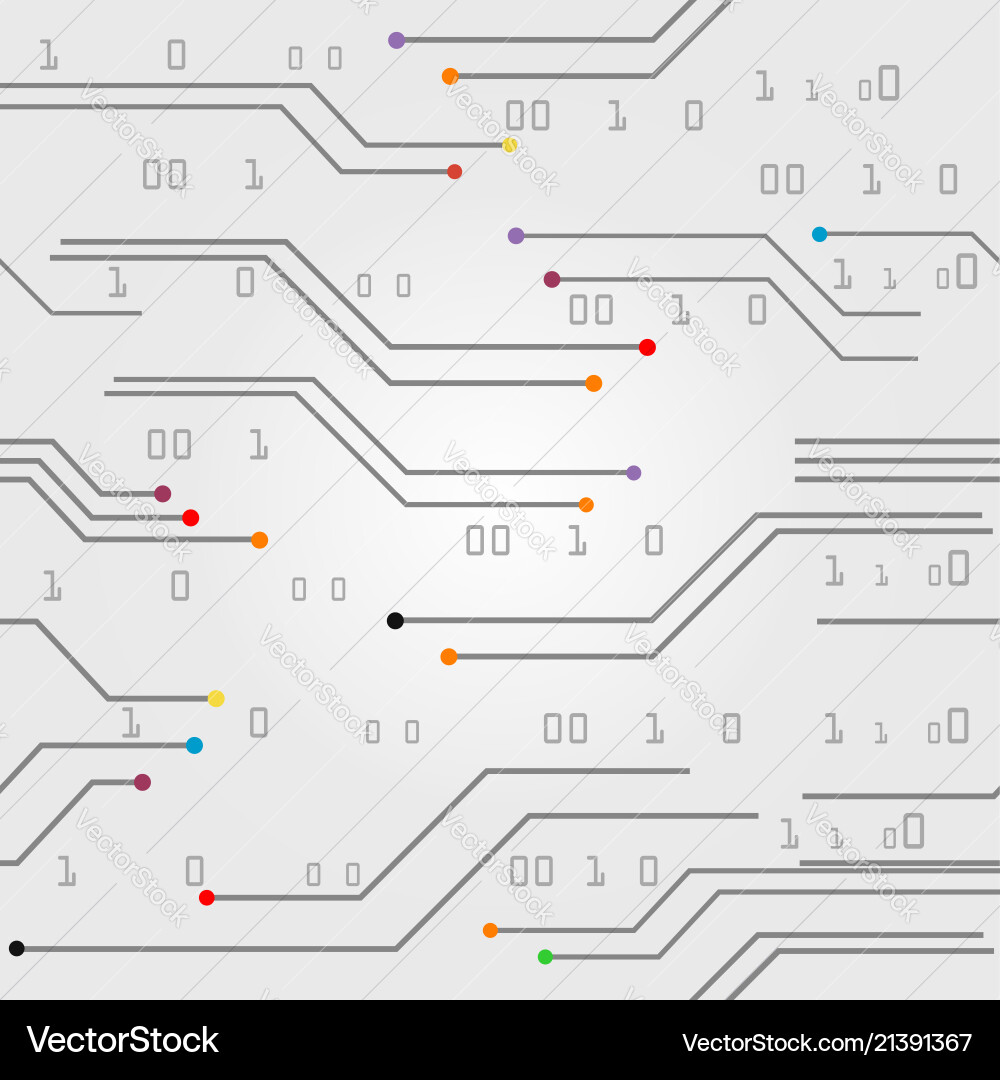 Digital Connection Pattern vector image