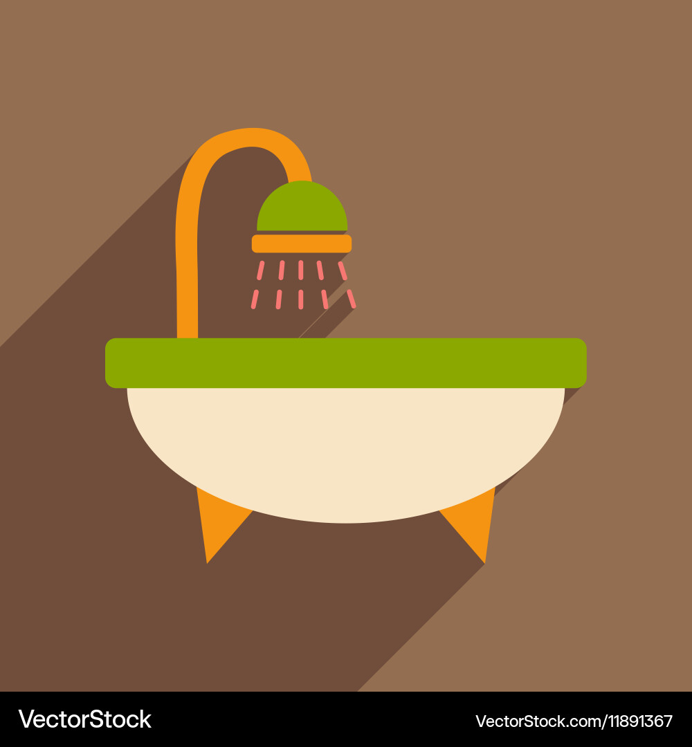 Flat with shadow icon and mobile application Vector Image