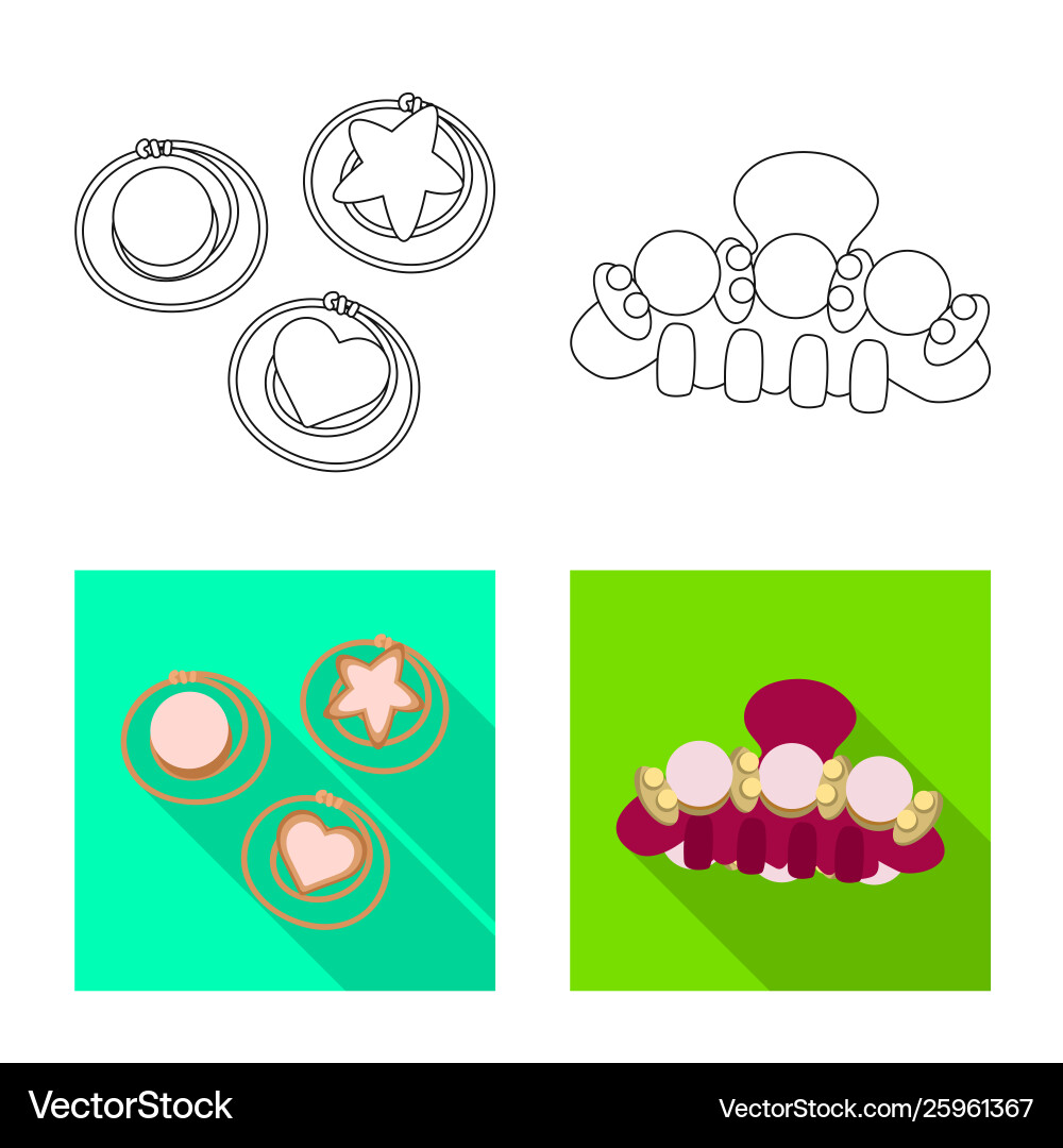 Isolated object beauty and fashion icon Vector Image