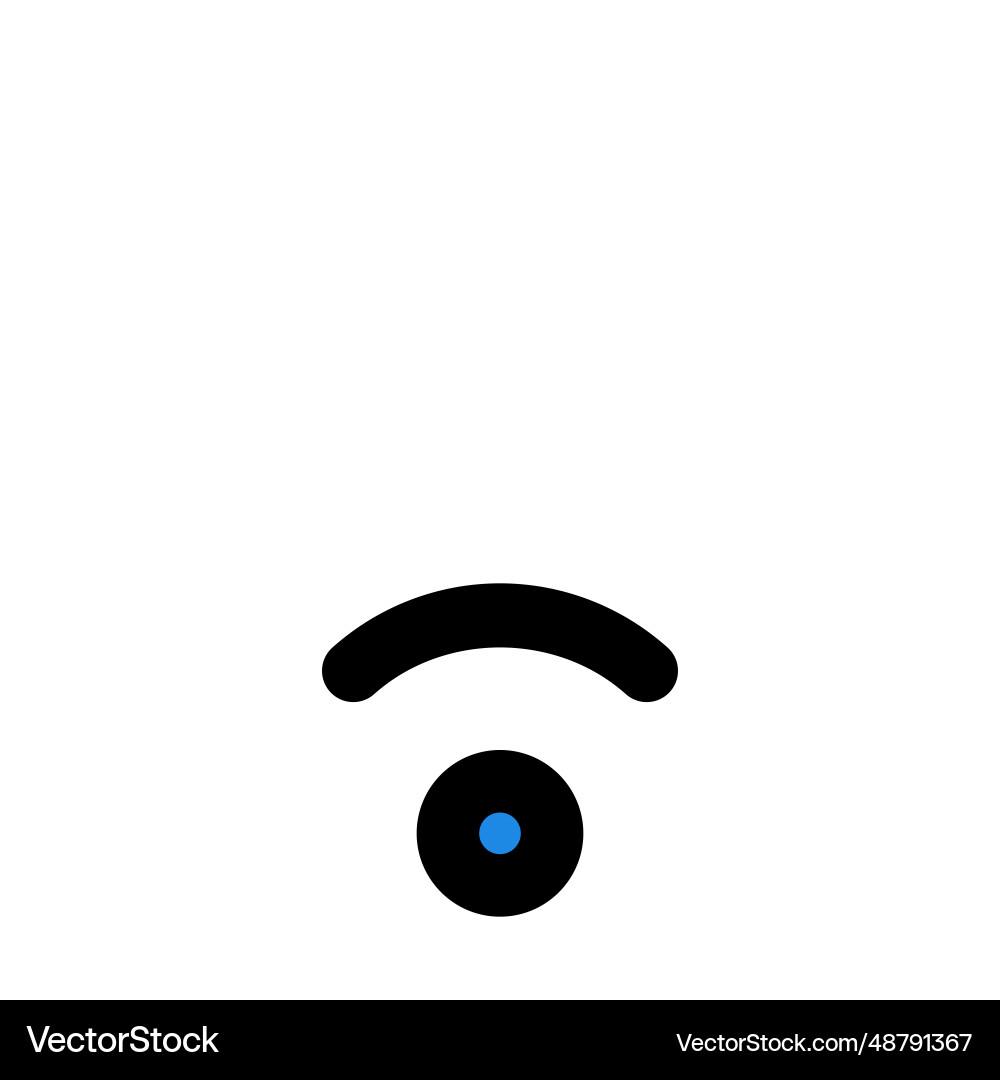 Low signal indication in internet device vector image