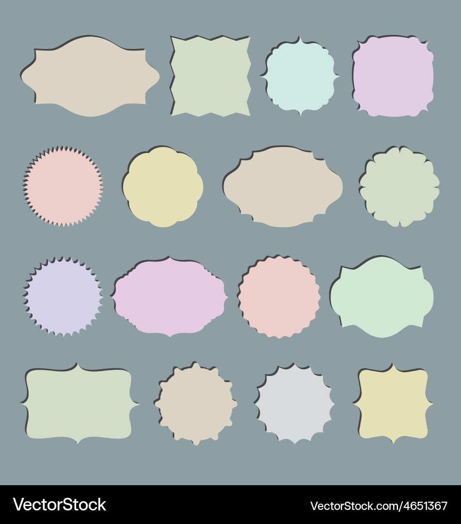 Vintage Label Collection vector image