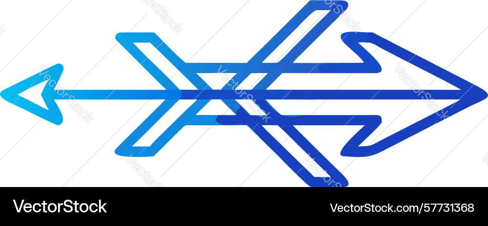 Abstract parallel arrow dynamic directional flow vector image