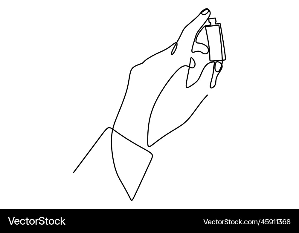 Continuous single drawn one line scientist Continuous single drawn one line scientist vector image